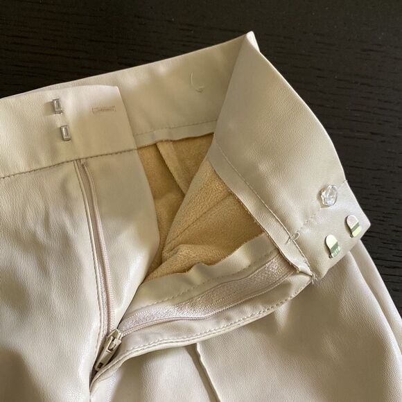 Zara Extra Small Tailored Pant Soft Suede-Like Lining Zipper/button/clasp - Picture 8 of 8